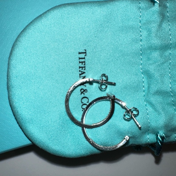 Tiffany & Co. Diamond Hoop Earrings - Picture 10 of 10